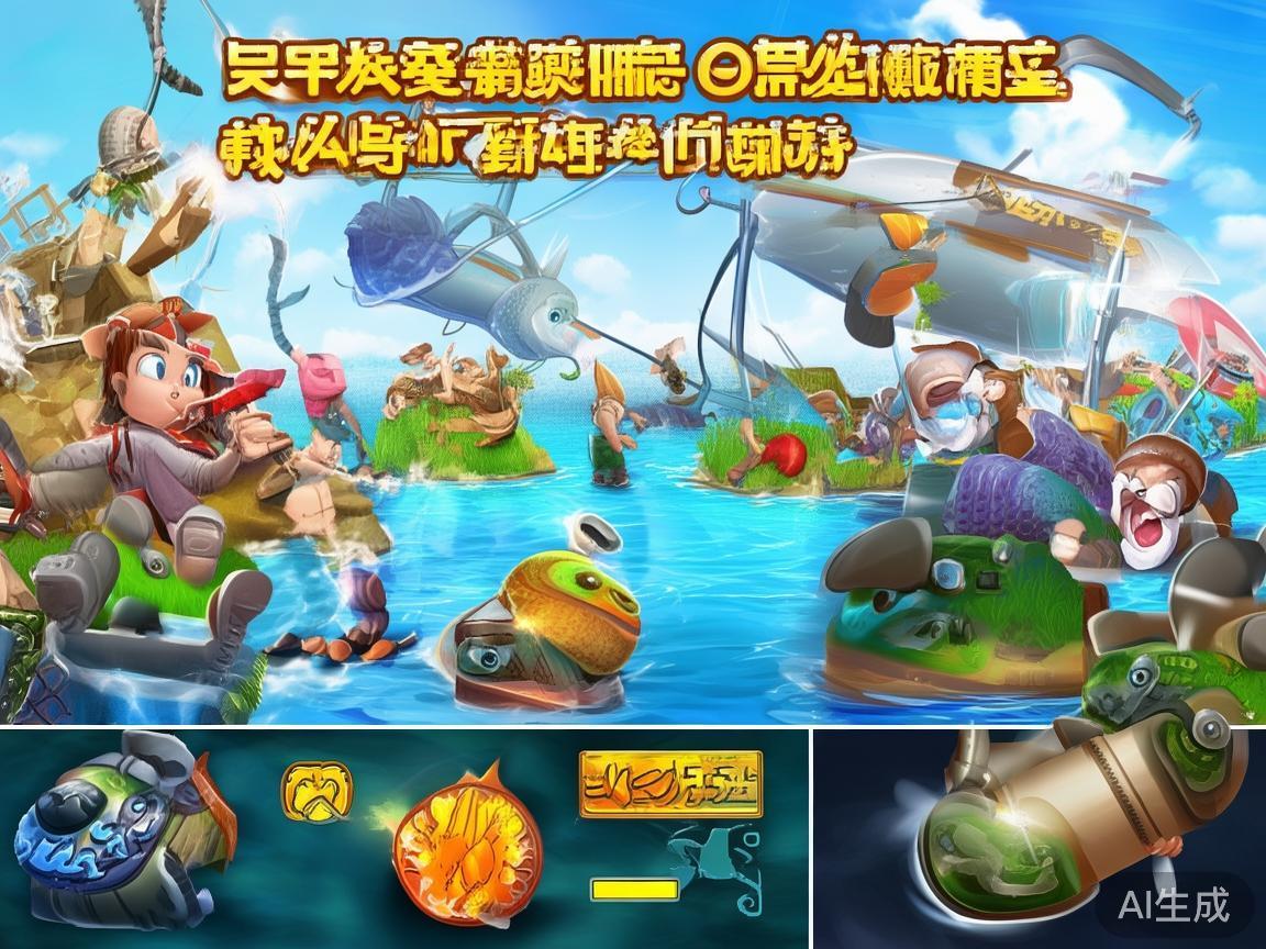 许多欢乐捕鱼游戏中配备了丰富的道具，比如“炸弹”、
